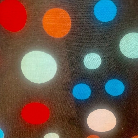 NWT Pajama Pants Large (Girls) Totally Pink Soft Fabric Black Multicolored Dots - Picture 4 of 8